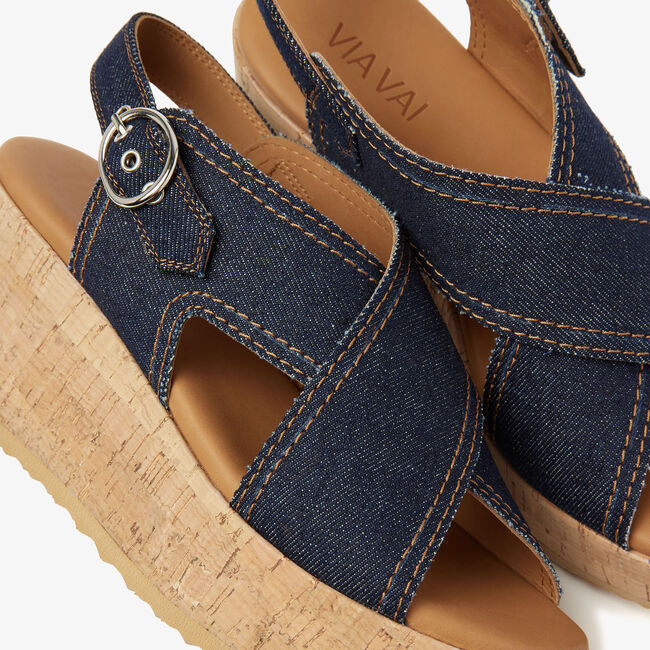 Blauwe VIA VAI Sandalen met hak SISSEL CAPRI - large