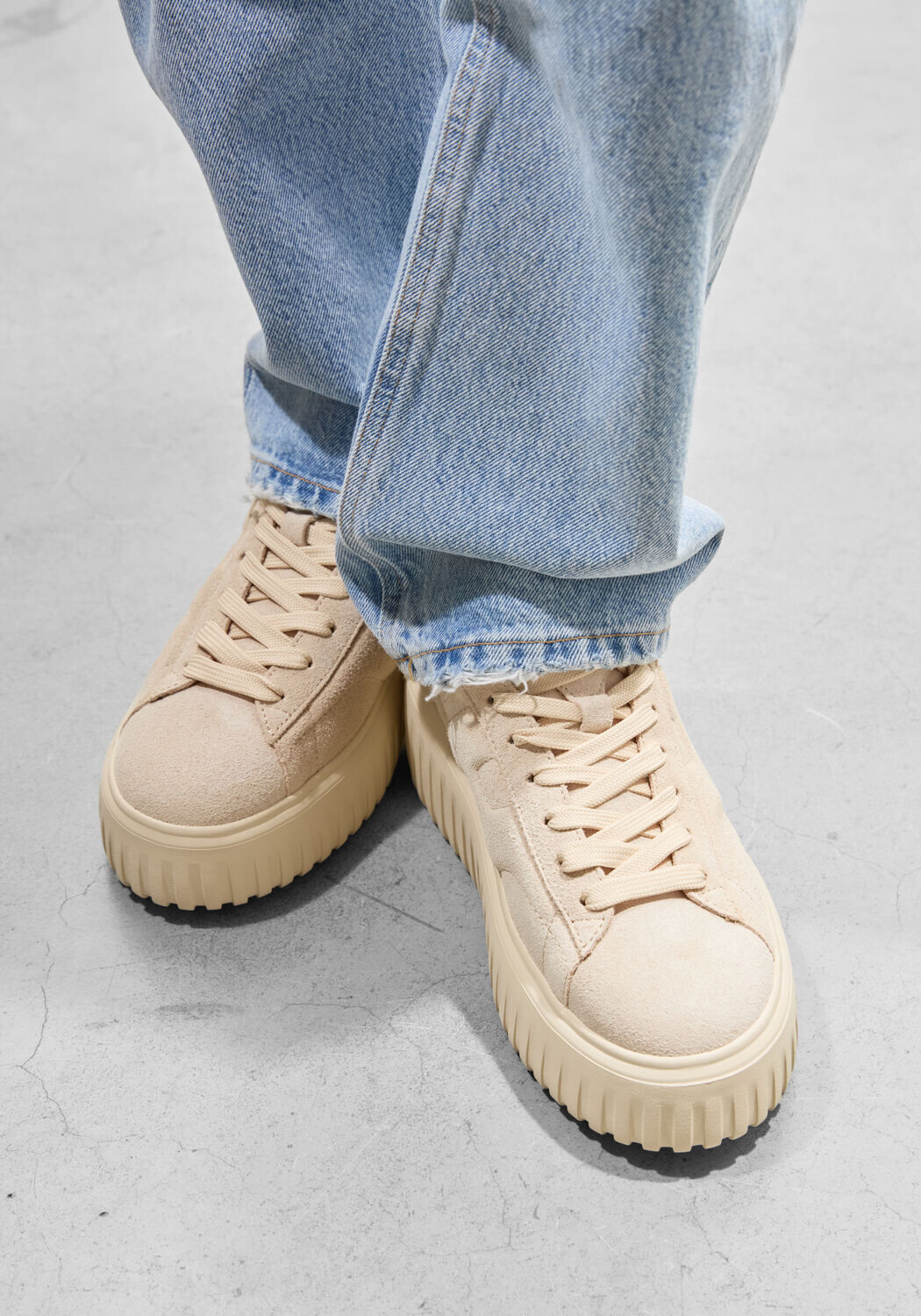 Beige HOGAN Lage sneakers H-STRIPES ALLACCIATO H - large