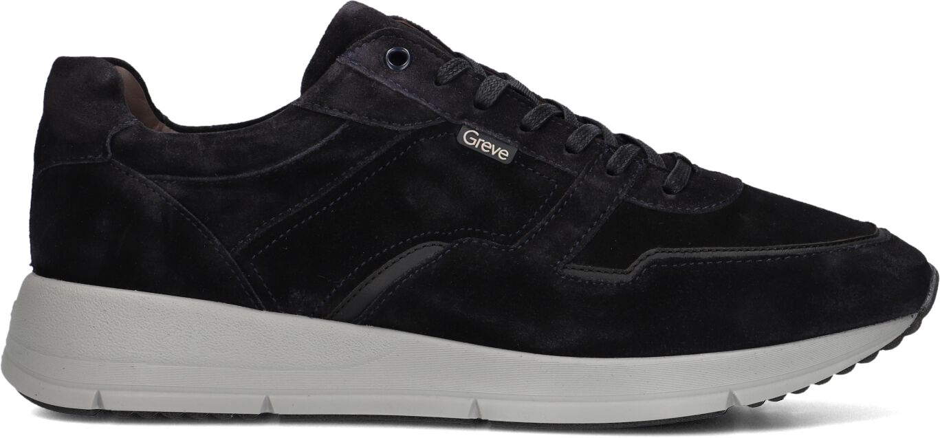 Greve Lage Sneakers Heren Walker H 7280, Maat: 44, Materiaal: Suède, Kleur: Blauw