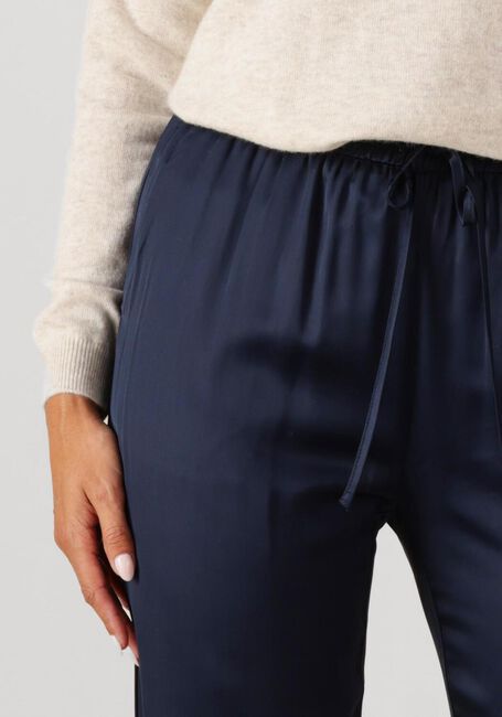 Donkerblauwe RESORT FINEST Wijde broek SATIN PANTS - large