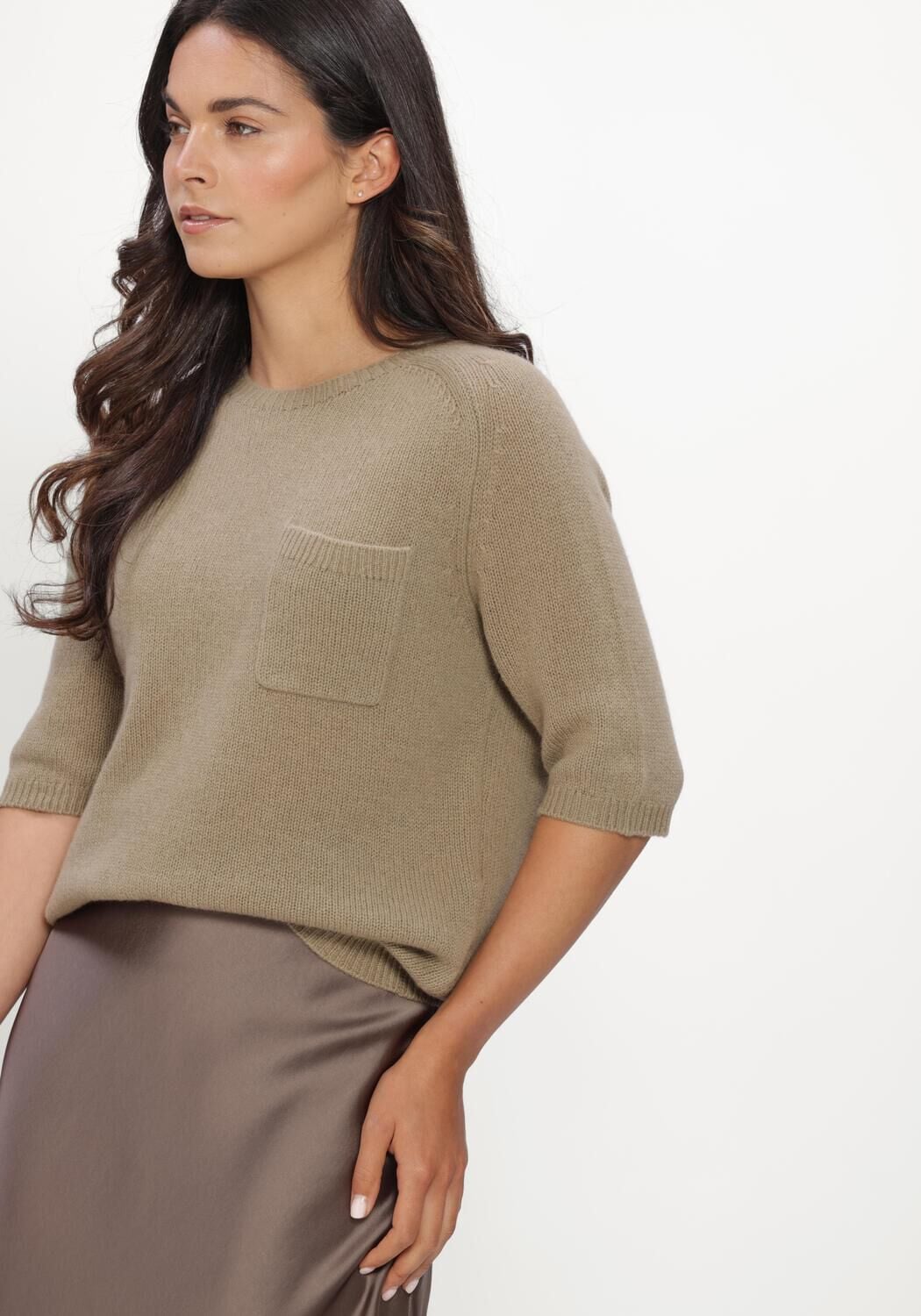Zand LUISA CERANO Top PULLOVER AUS KASCHMIR-MIX - large