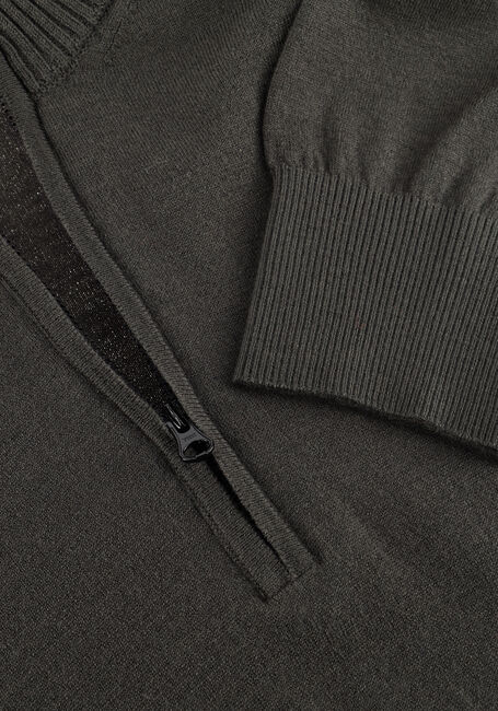 Donkergrijze CP COMPANY Trui KNITWEAR POLO COLLAR IN MERINO WOOL - large