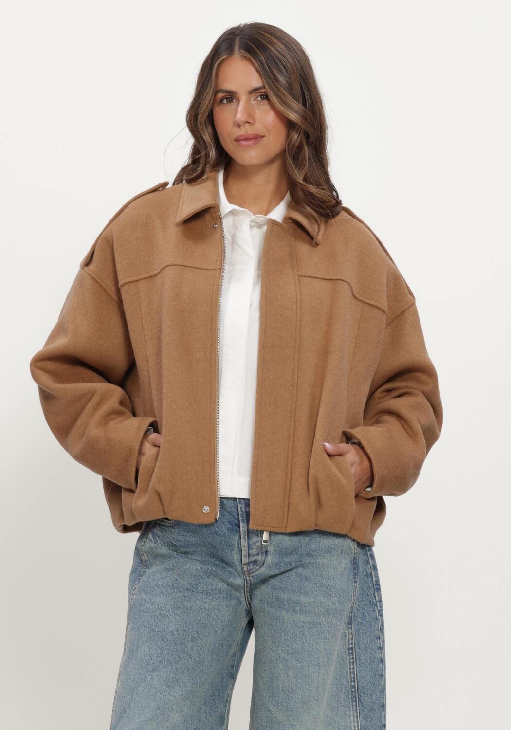 Bruine ALTER EGO Jack MEGHAN WOOL JACKET - large