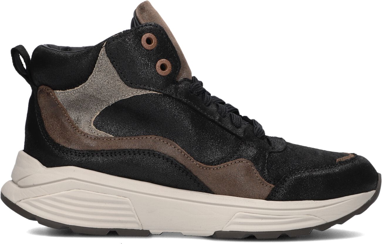Xsensible Hoge Sneakers Dames Sue G Hoge Sneaker, Maat: 42, Materiaal: Leer, Kleur: Zwart