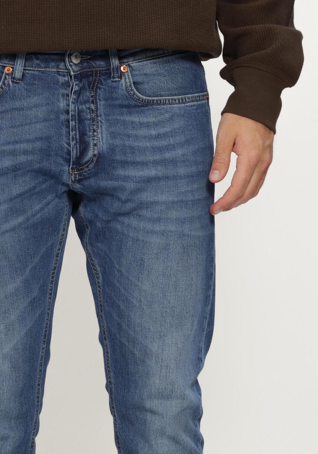 Blauwe DENHAM Slim fit jeans RIDGE TRAVIS - large