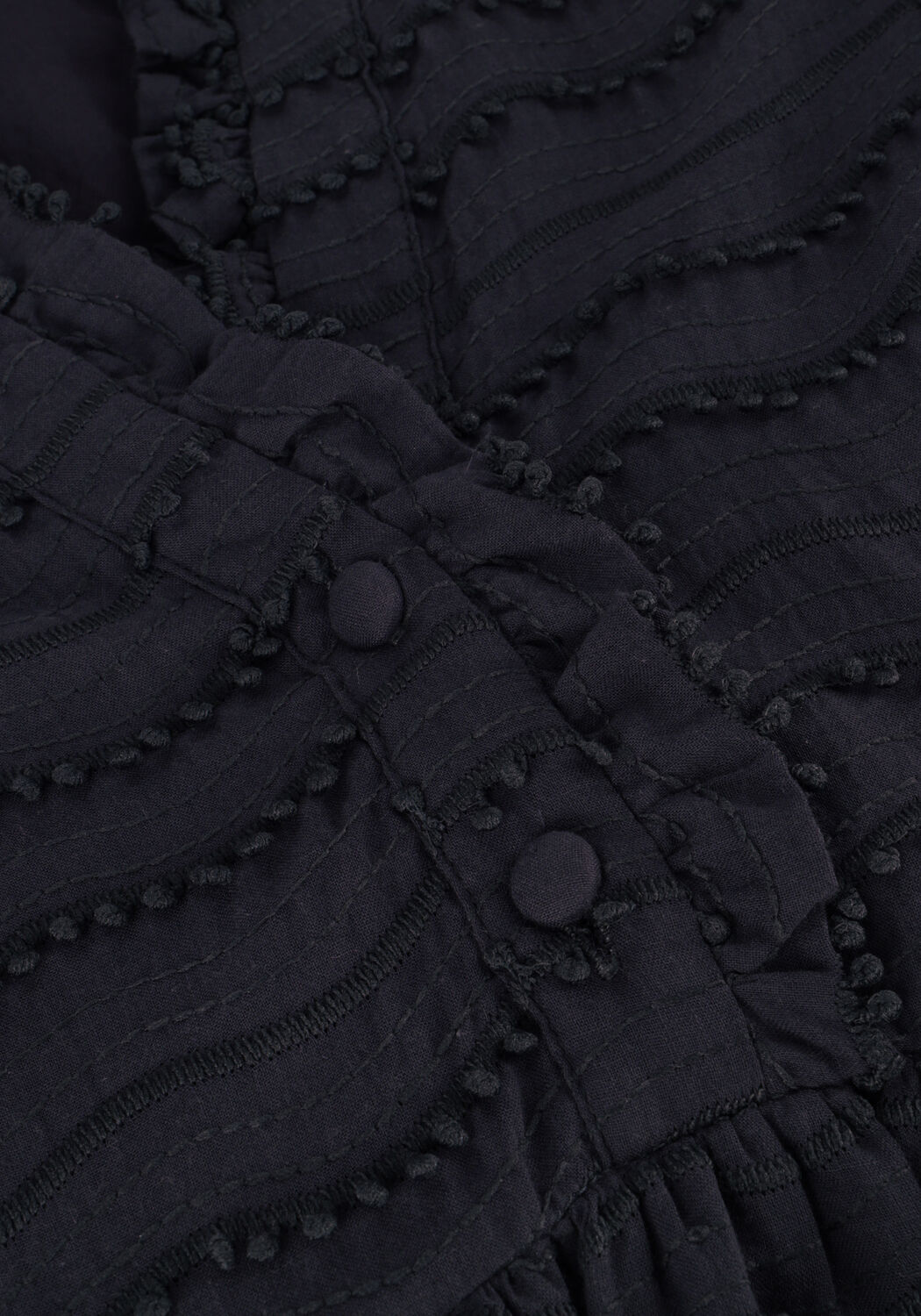 Donkerblauwe CO'COUTURE Mini jurk WAVEDING MIDI PUFF DRESS - large