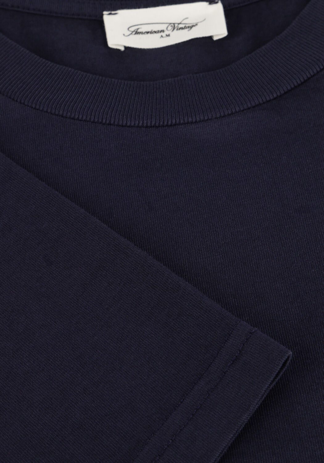Donkerblauwe AMERICAN VINTAGE T-shirt FIZVALLEY MEN - large