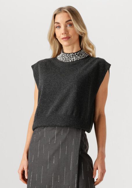 Donkergrijze GESTUZ Trui GZMANZI DECO WAISTCOAT - large