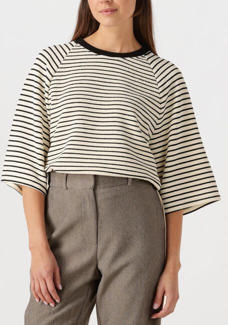 Witte CO'COUTURE T-shirt ERINCC STRIPE TEE - large