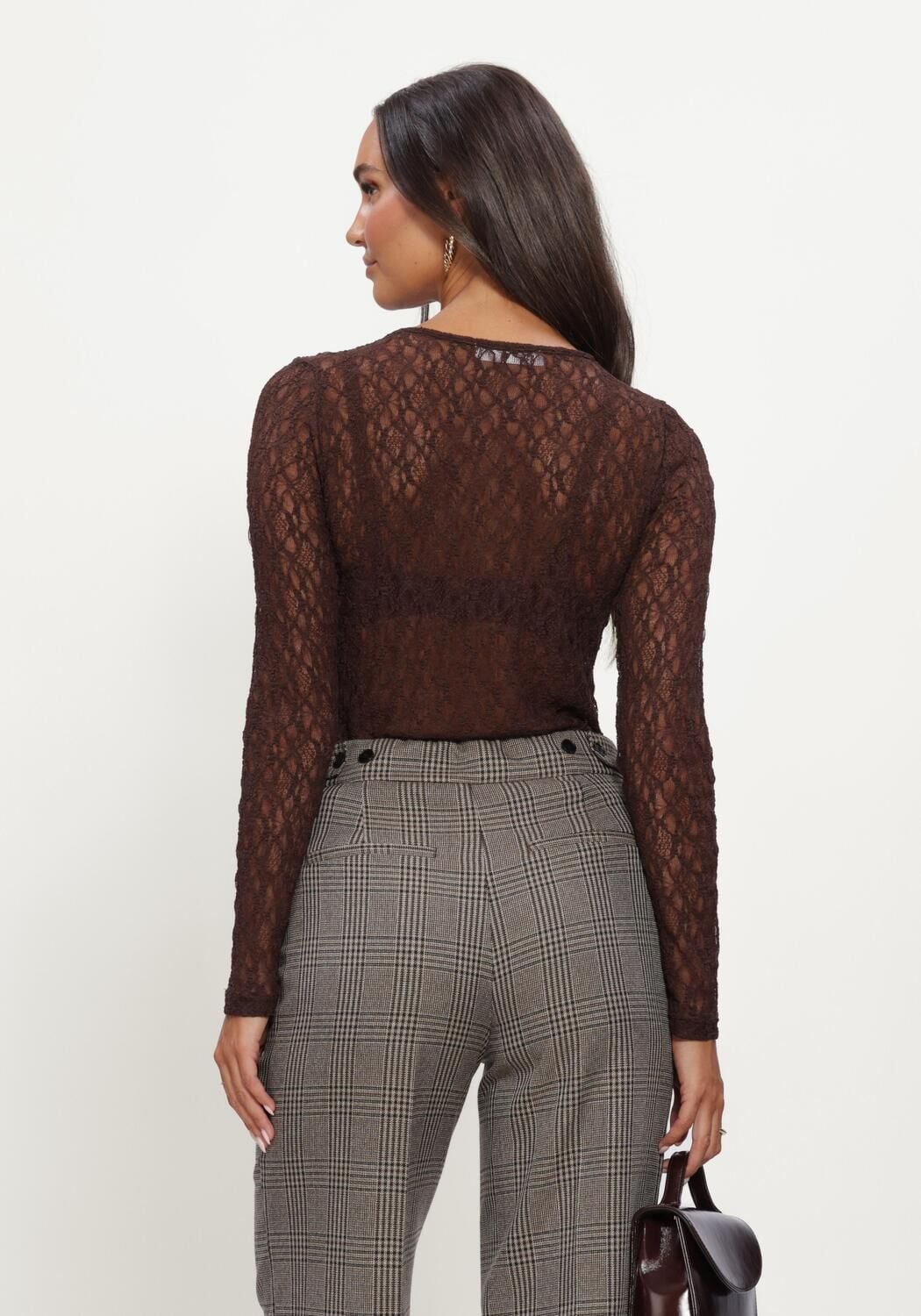 Bruine CO'COUTURE Blouses BARNACC O-NECK BLOUSE - large