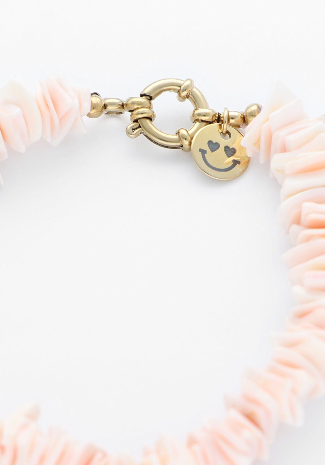 Roze BONNIE STUDIOS Armbanden PINK SHELL BRACELET - large