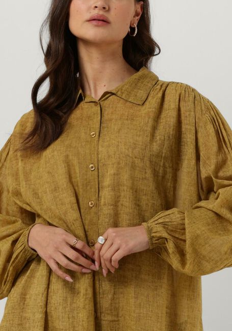 Groene MES DEMOISELLES Midi jurk SHIRT DIANE - large