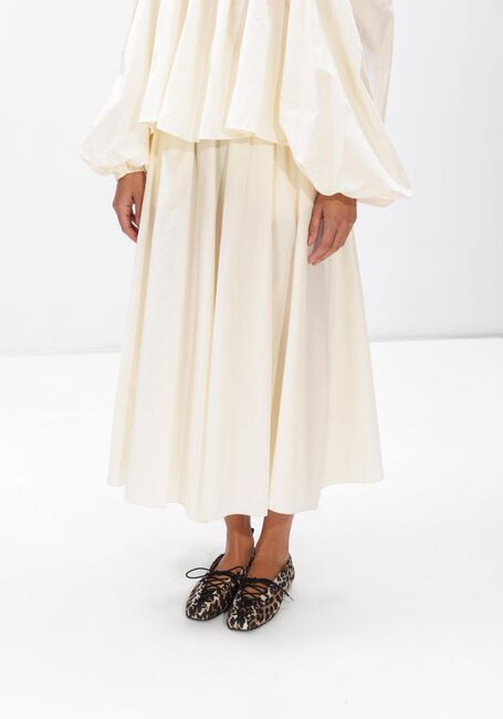 Ecru FORTE FORTE Maxirok CHIC TAFFETTAS LONGUETTE SKIRT - large