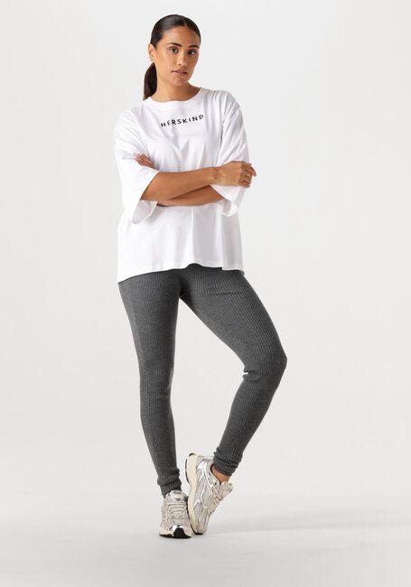 Donkergrijze HERSKIND Legging CARLOS KNIT LEGGINGS - large