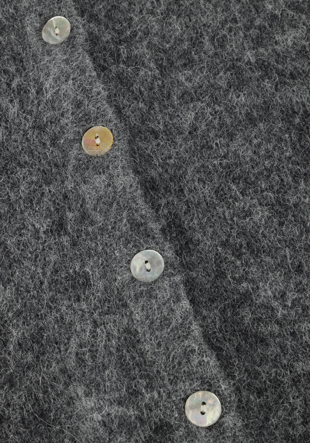 Donkergrijze AMERICAN VINTAGE Vest VITOW CARDIGAN - large