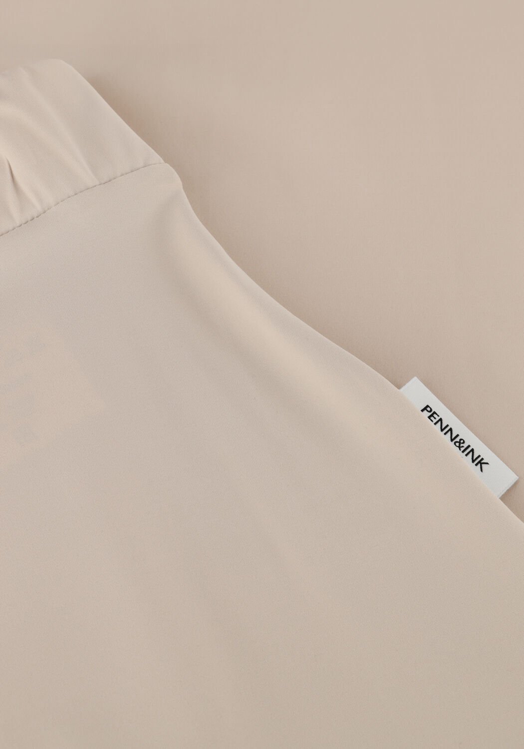 Beige PENN & INK Midirok SKIRT - large