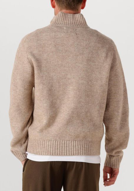 Groene OLAF HUSSEIN Trui SIGNATURE KNITTED ZIP MOCK - large