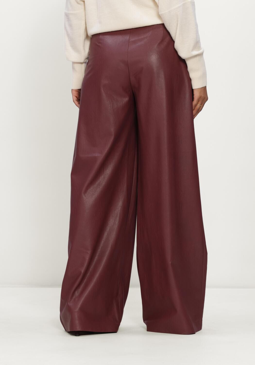 Bordeaux CAROLINE BISS Wijde broek 4573 - large