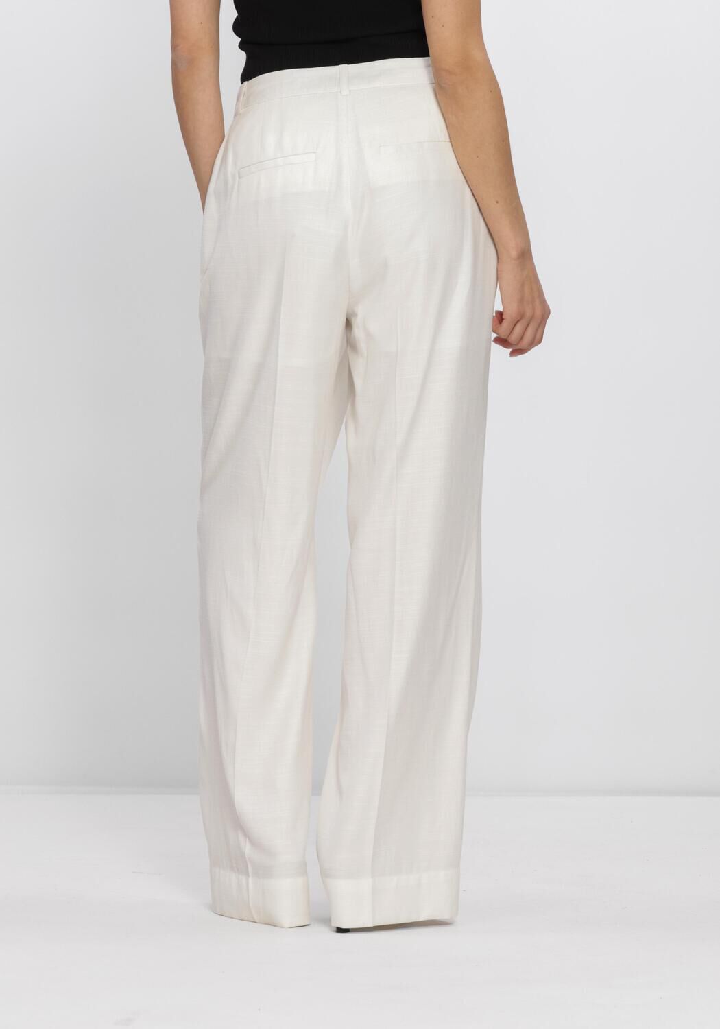 Witte HERSKIND Broeken ALINA MIDT WAIST PANTS - large