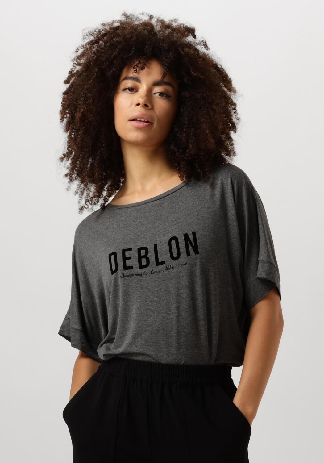 Deblon Sports T-Shirt Dames Viola Top Short Sleeve, Maat: XS, Kleur: Grijs