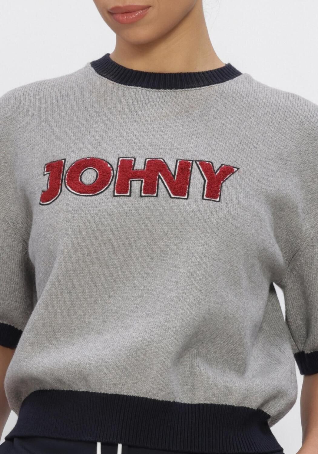Grijze JOHNY Tops & T-shirts LIO CREWNECK - large