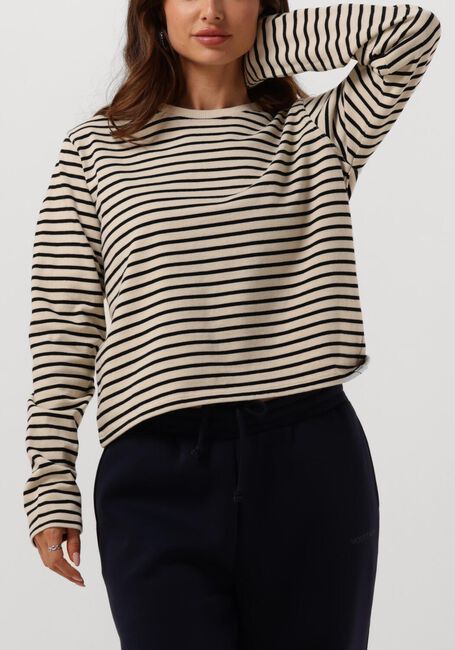 Beige PENN & INK Tops & T-shirts 516 SWEATER STRIPE - large