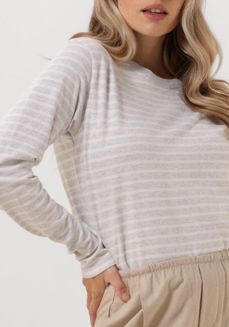 Grijze PENN & INK Tops & T-shirts 516 SWEATER STRIPE - large