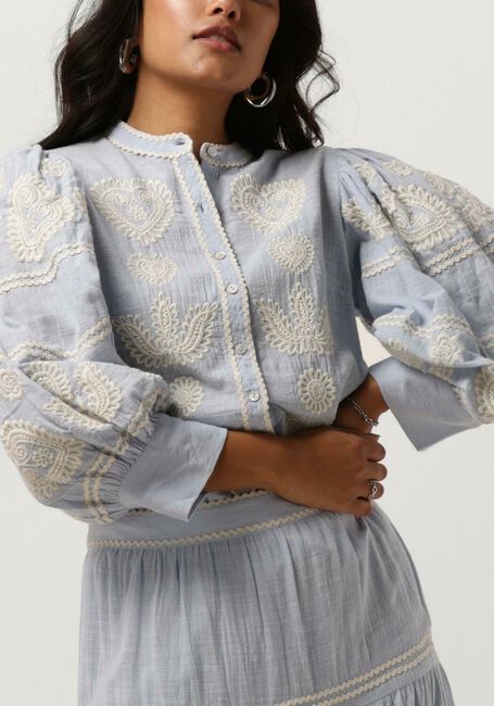 Lichtblauwe ANTIK BATIK Blouses RONY BLOUSE - large