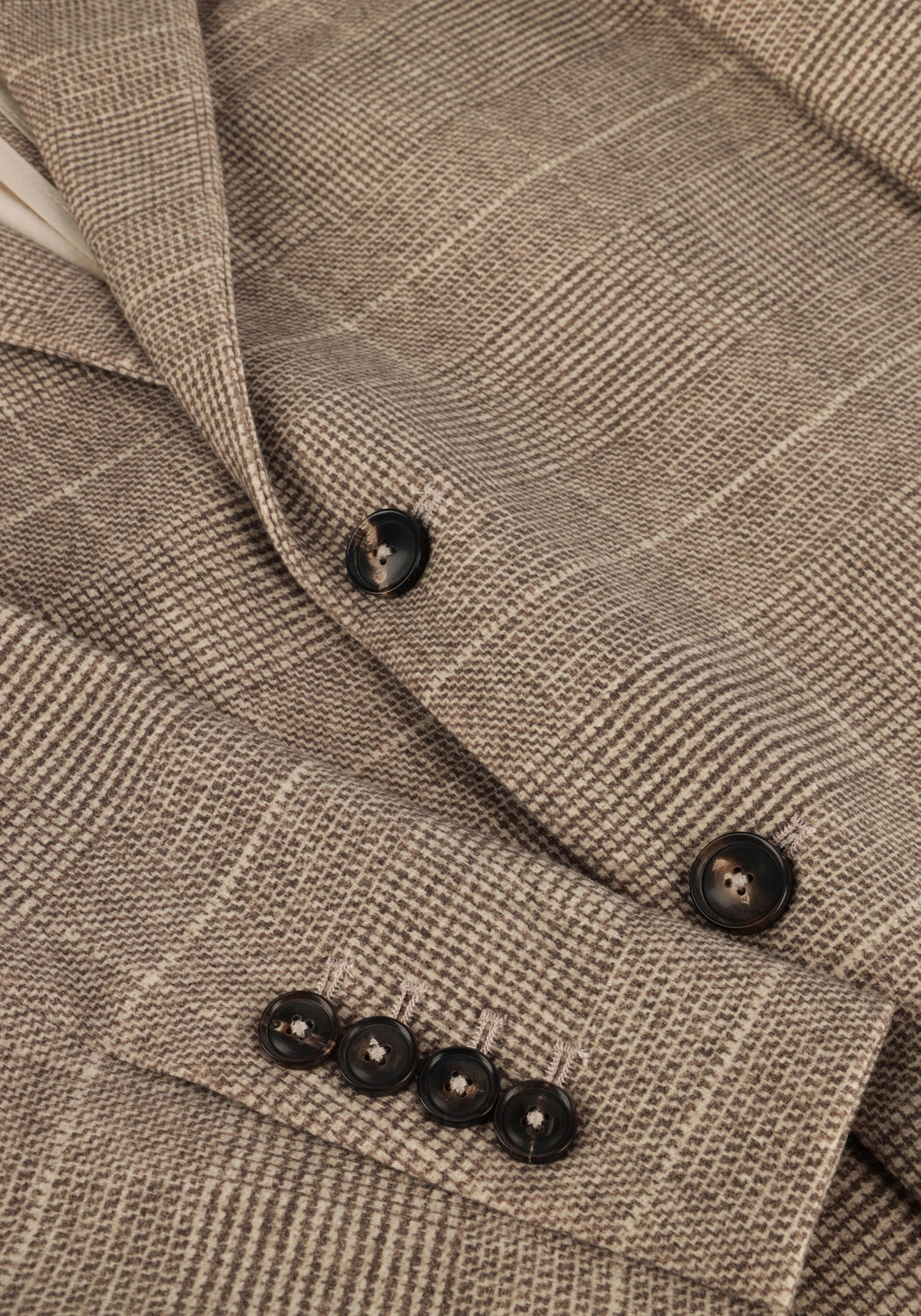 Beige CIRCOLO Colberts FLEECE BLAZER - large