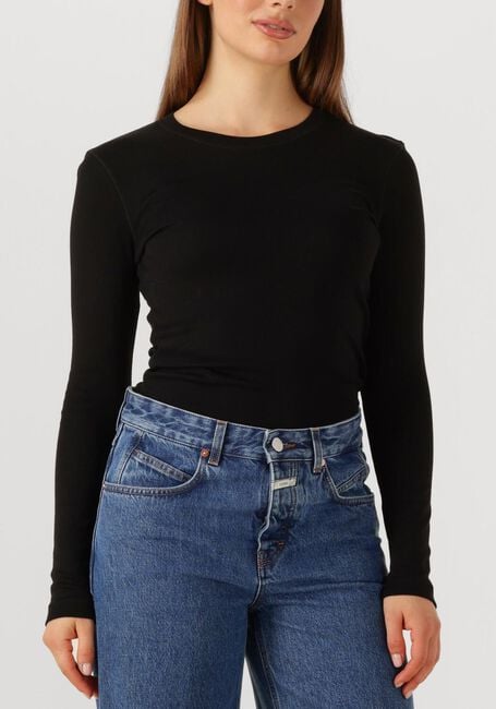 Zwarte CLOSED Top CREWNECK LONG SLEEVE - large