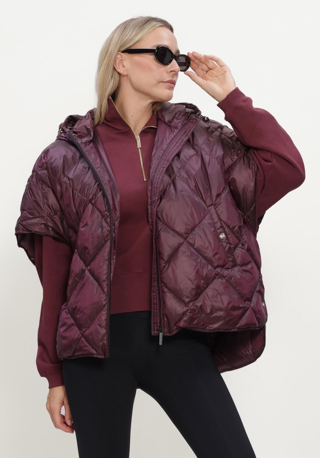 Bordeaux DEBLON SPORTS Bodywarmer BOWIE CAPE - large