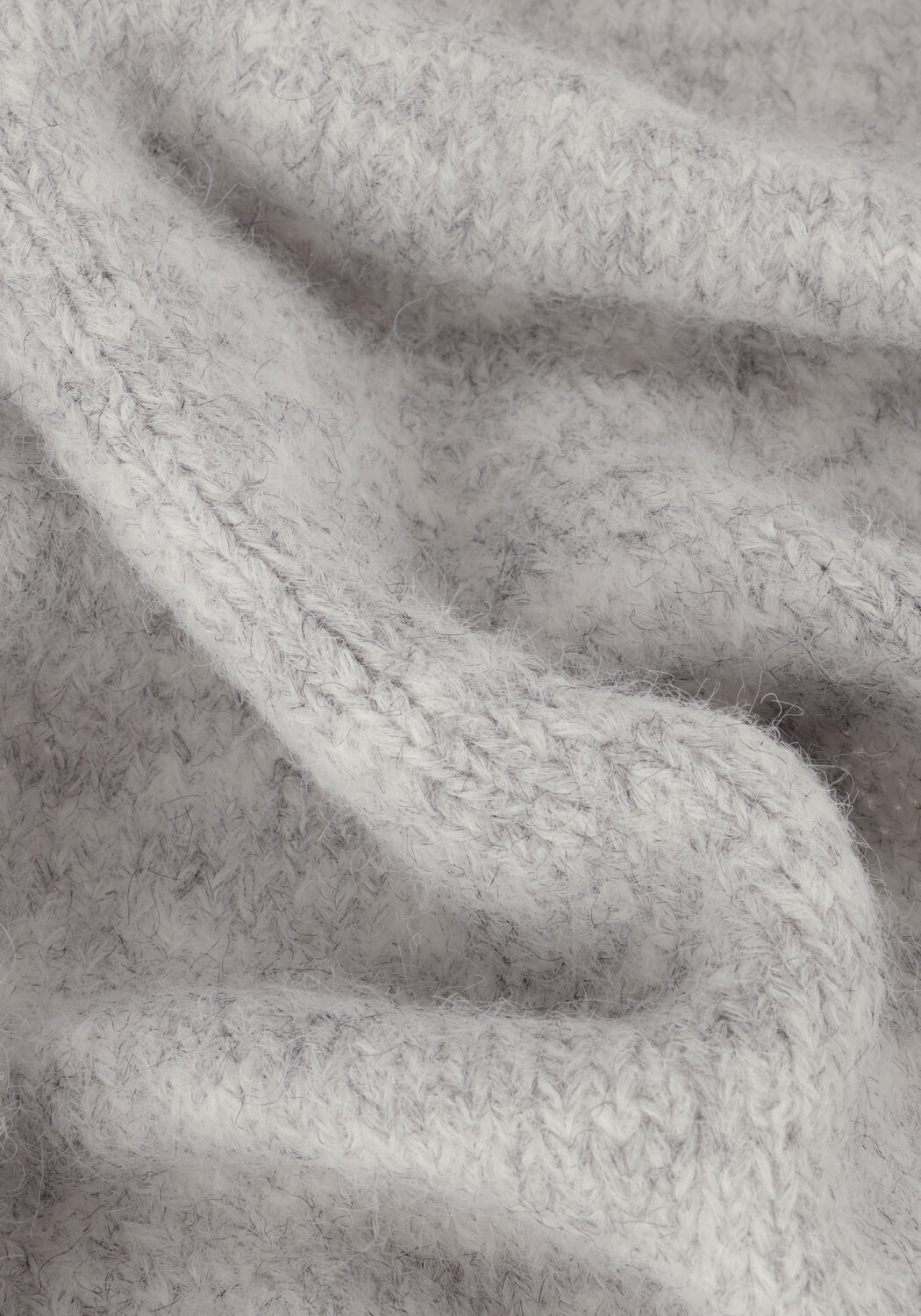 Witte SUMMUM Vest PUFF SLEEVE CARDIGAN COZY MELANGE KNIT - large