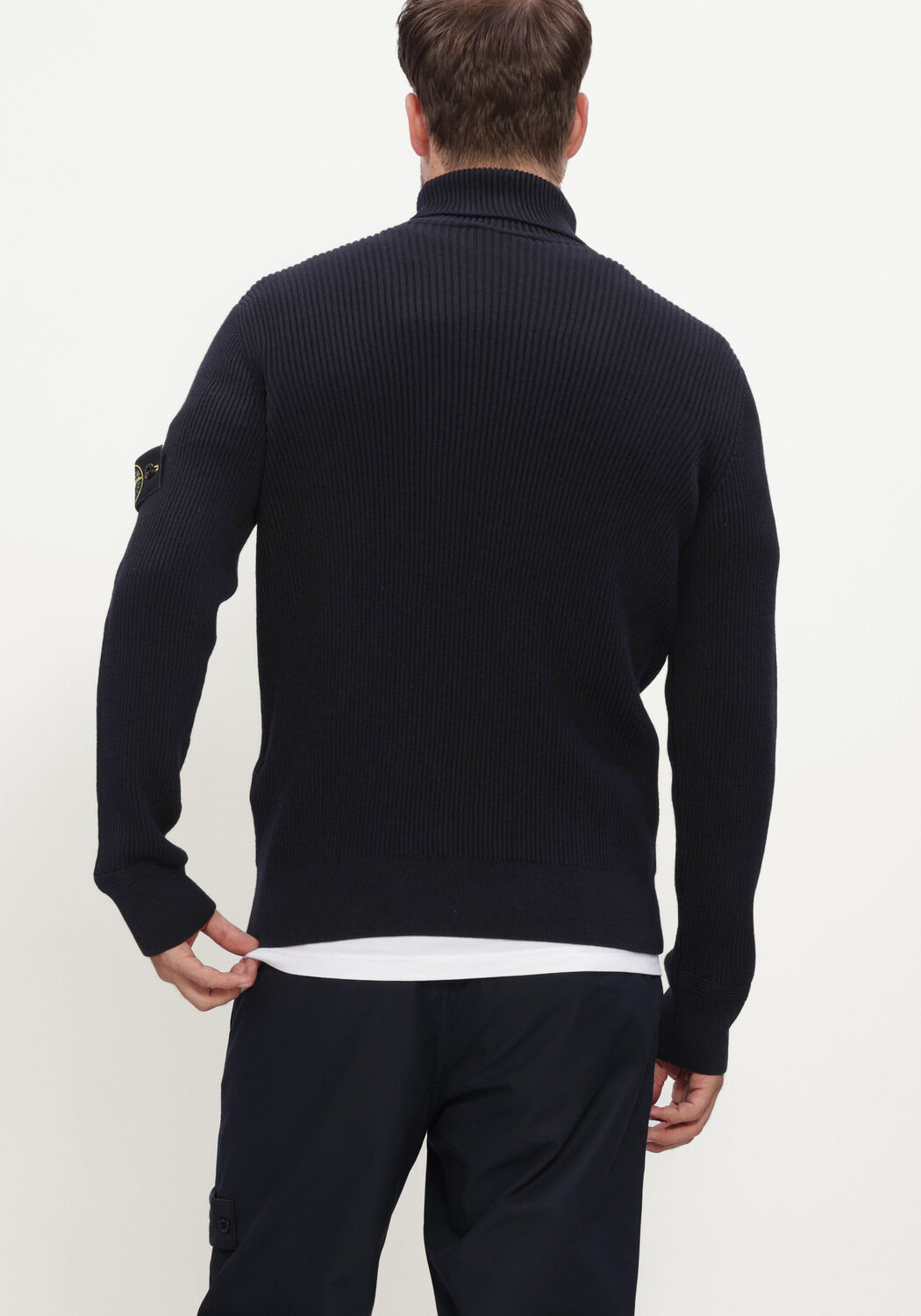 Donkerblauwe STONE ISLAND Coltrui T-NECK S00C2 - large