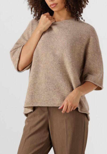 Beige SECOND FEMALE Trui SELANA KNIT O-NECK - large