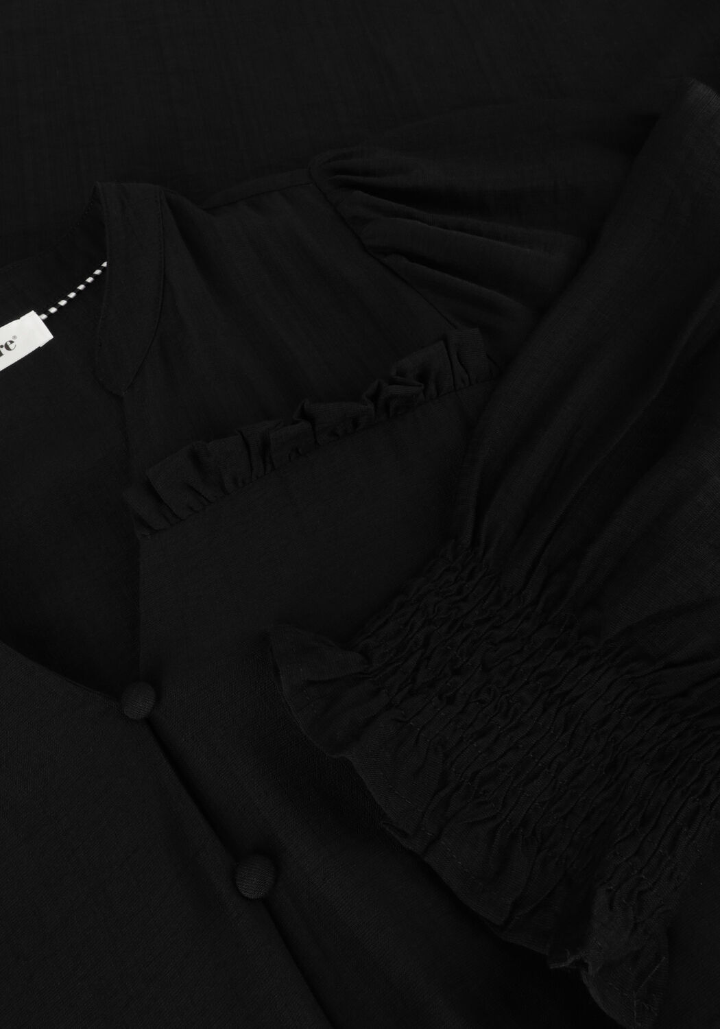 Zwarte CO'COUTURE Mini jurk HERA FRILL CROP DRESS - large