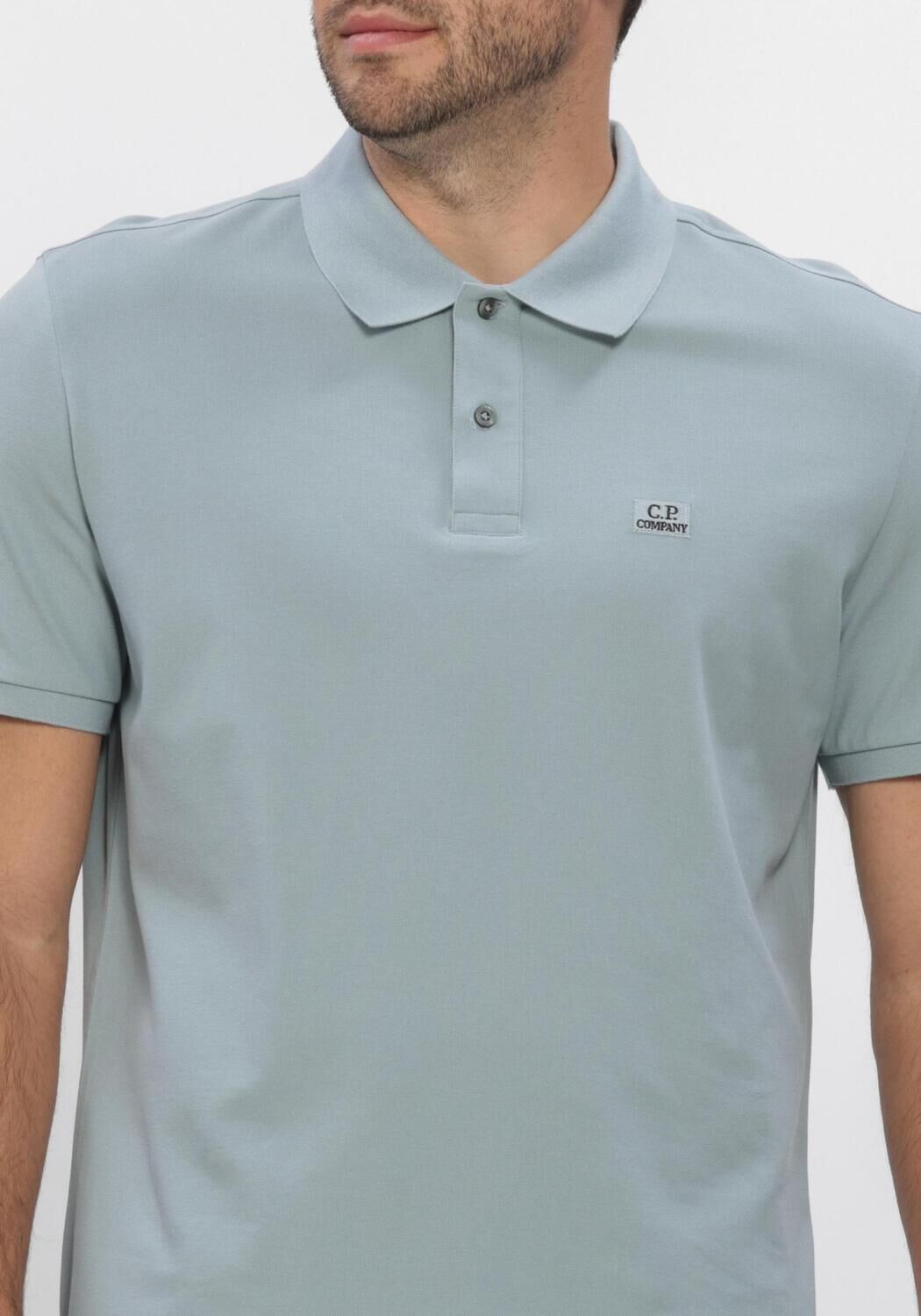 Blauwe CP COMPANY Polo STRETCH PIQUET SHORT SLEEVE POLO - large