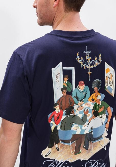 Donkerblauwe FILLING PIECES T-shirt T-SHIRT SUPPER - large