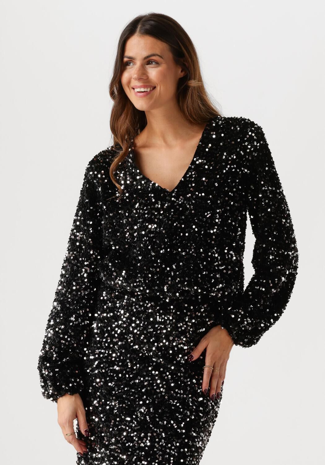 Amaya Amsterdam Blouse Dames Yara Top, Maat: L, Kleur: Zwart