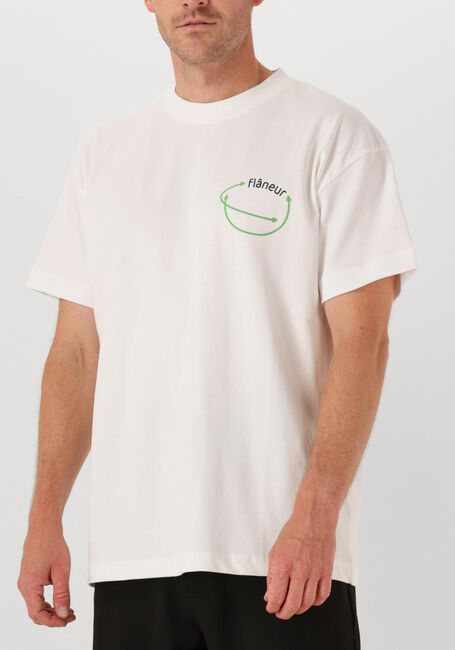 Witte FLANEUR T-shirt VISION GRAPHIC T SHIRT - large