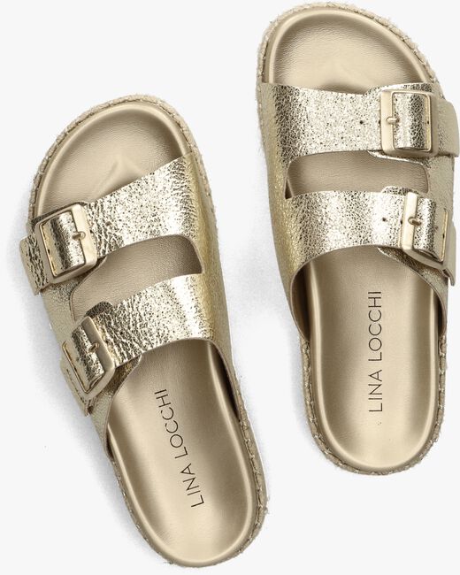 Gouden LINA LOCCHI Slippers MET 2 GESP SLIPPER ESPA ZOOL Gouden LINA LOCCHI Slippers MET 2 GESP SLIPPER ESPA ZOOL - large