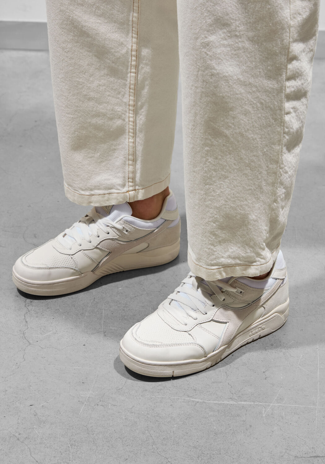 Witte DIADORA HERITAGE Lage sneakers B.560 USED - medium