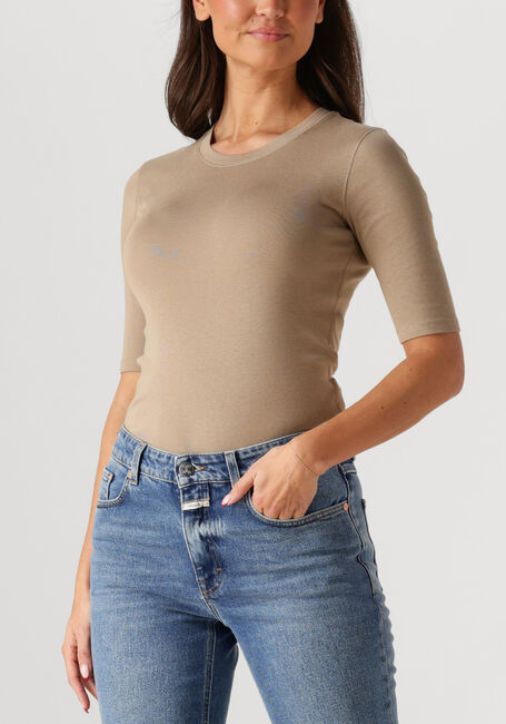 Bruine CLOSED T-shirt CREWNECK SHORTSLEEVE - large