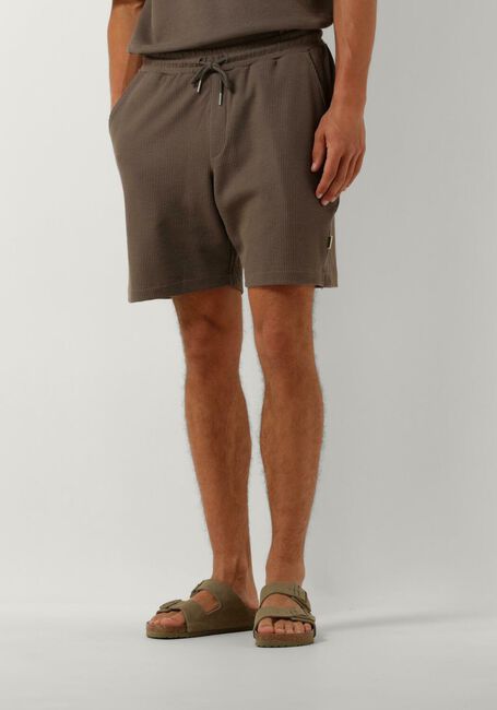 Bruine WOODBIRD Korte broek WBBOMMY WAFFEL SHORTS - large