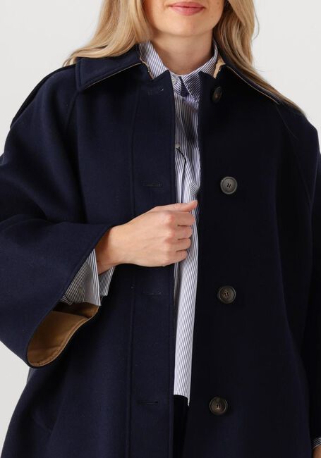 Donkerblauwe MAX MARA Mantel RUFO - large