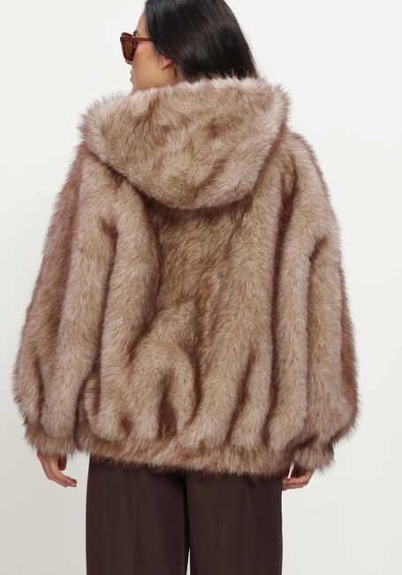 Beige STUDIO AR Faux fur jas HAILEY LONG FAUX MINK - large