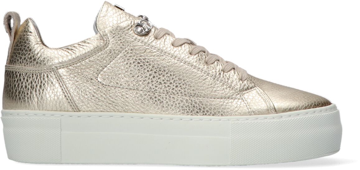 Red-Rag Lage Sneakers Dames 74402, Maat: 41, Materiaal: Leer, Kleur: Goud