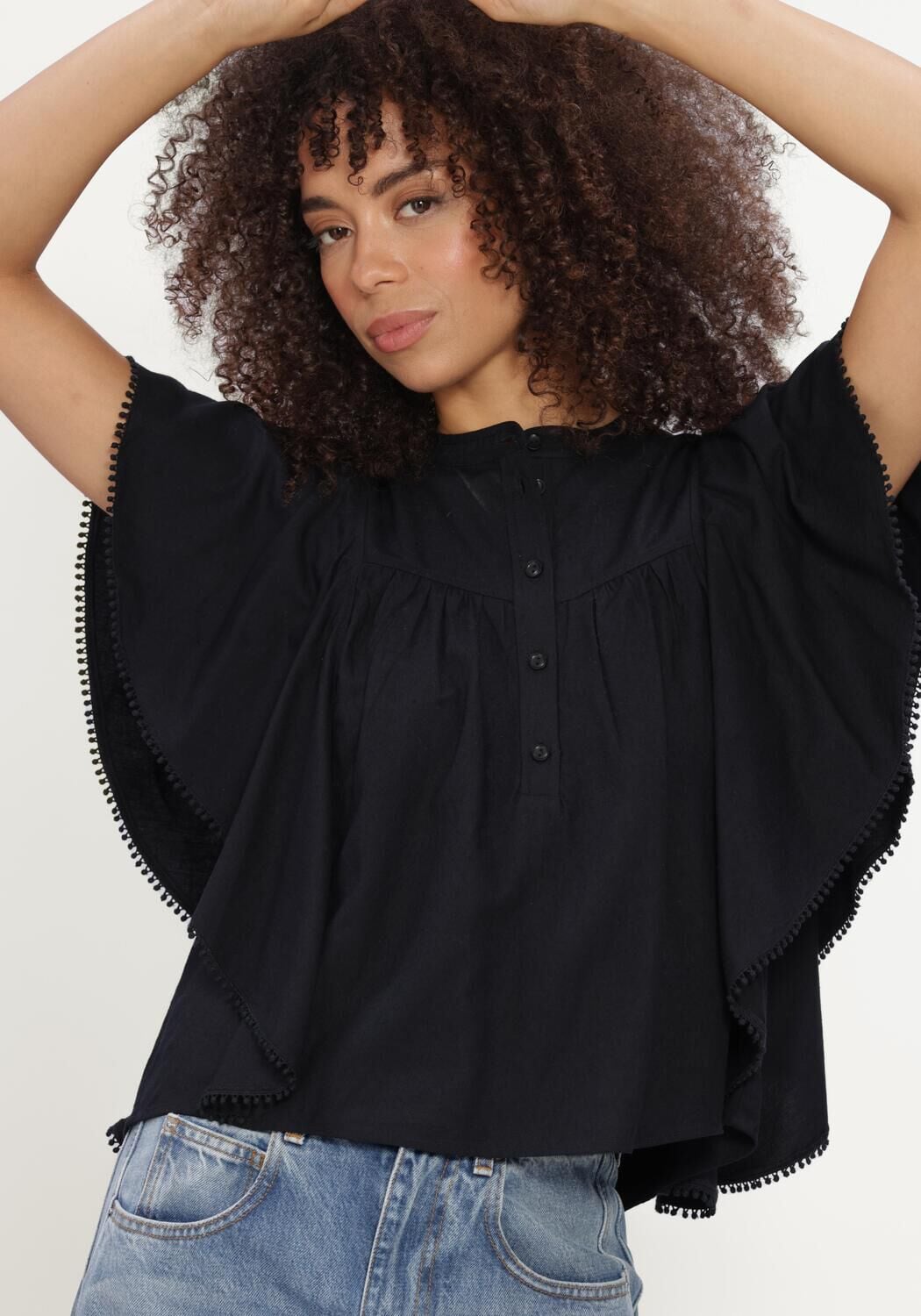 Zwarte ISABEL MARANT Top MARLIE TOP - large