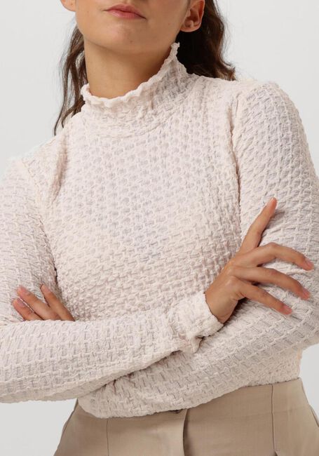 Beige DANTE6 Trui ZANE STRUCTURED LAYERING TOP - large