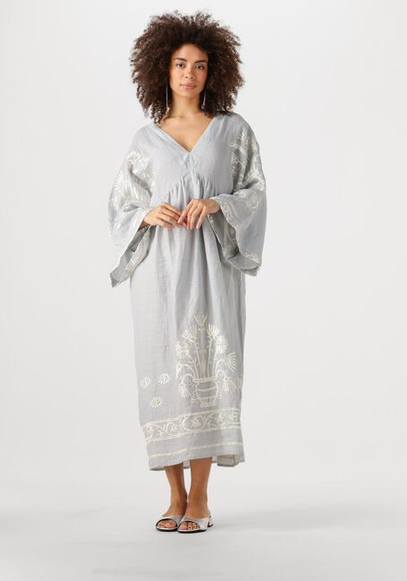 Lichtgrijze GREEK ARCHAIC KORI Maxi jurk 430582 - large