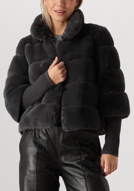 Grijze ALTER EGO Faux fur jas ROXY - large